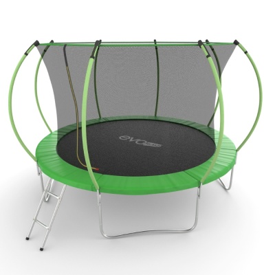 Батут с внутренней сеткой и лестницей EVO JUMP Internal 12ft (Green)