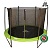 Батут DFC JUMP 8ft складной, сетка, чехол, apple green (244см)